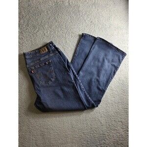 Levi's 515 Jeans Womens 22W Blue Boot Cut Stretch Denim Classic Plus Size